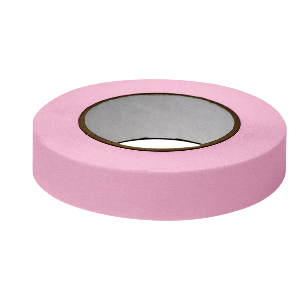 Labeling Tape, 1" x 60yd per Roll, 3 Rolls/Case, Pink