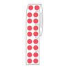 Label Roll, Cryo, Direct Thermal, 13mm Dots, for 2.0mL Tubes, Red