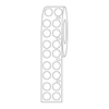 Label Roll, Cryo, Direct Thermal, 13mm Dots, for 2.0mL Tubes, White