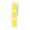 Label Roll, Cryo, Direct Thermal, 27x13mm, for Cryogenic Vials, Yellow