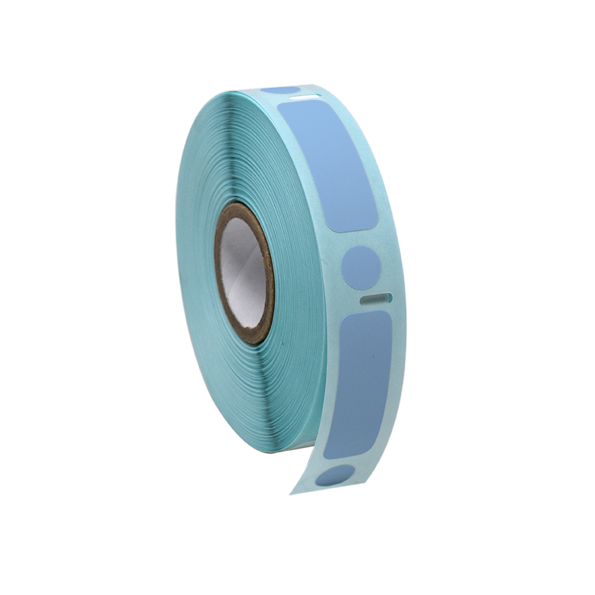 Label/Dot Combo Roll, Cryo, Direct Thermal, 38x13mm & 9.5mm Dot, for 2.0mL Tubes, Blue