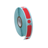 Label/Dot Combo Roll, Cryo, Direct Thermal, 38x13mm & 9.5mm, Dot for 2.0mL Tubes, Red
