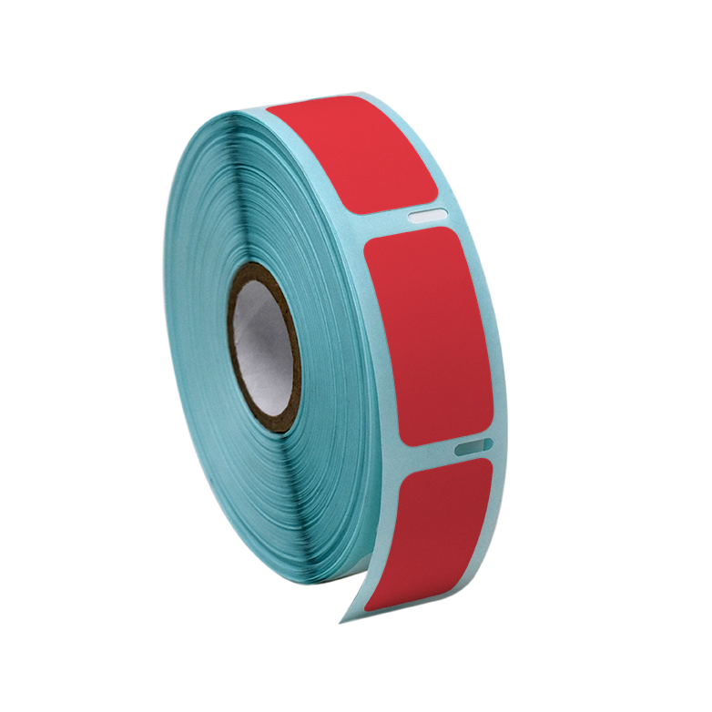 Label Roll, Cryo, Direct Thermal, 38x19mm, for Large Vials and Tubes, Red