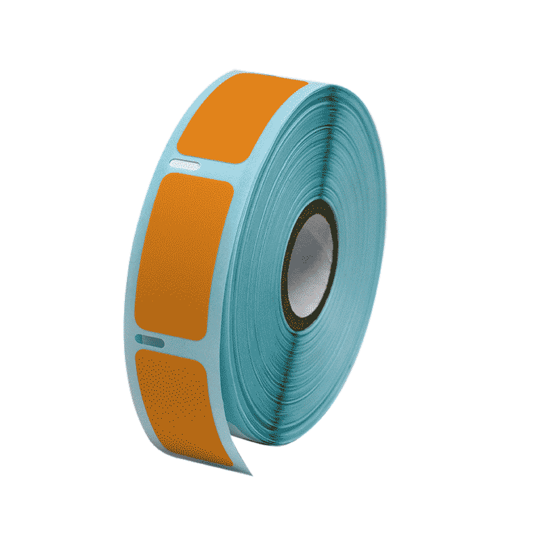 Label Roll, Cryo, Direct Thermal, 51x19mm, for Large Tubes, Racks and Boxes, Orange