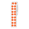 Label Roll, Cryo, Direct Thermal, 9.5mm Dots, for 1.5mL Tubes, Orange