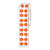 Label Roll, Cryo, Direct Thermal, 9.5mm Dots, for 1.5mL Tubes, Orange