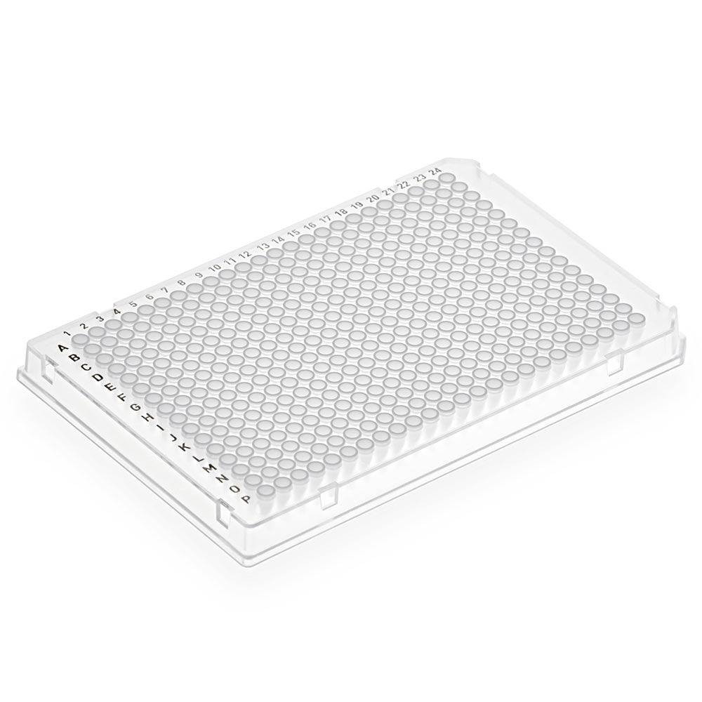Special Order - Diamond Shell 384-well PCR plate, A24/P24 two notch, Clear PC frame and White PP wells