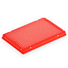 Special Order - Diamond Shell 384-well PCR plate, A24 single notch, Red PC frame and Clear PP wells