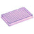Special Order - Diamond Shell 0.1mL 96 well PCR Plate, Full skirt, Violet PC frame and Clear PP wells