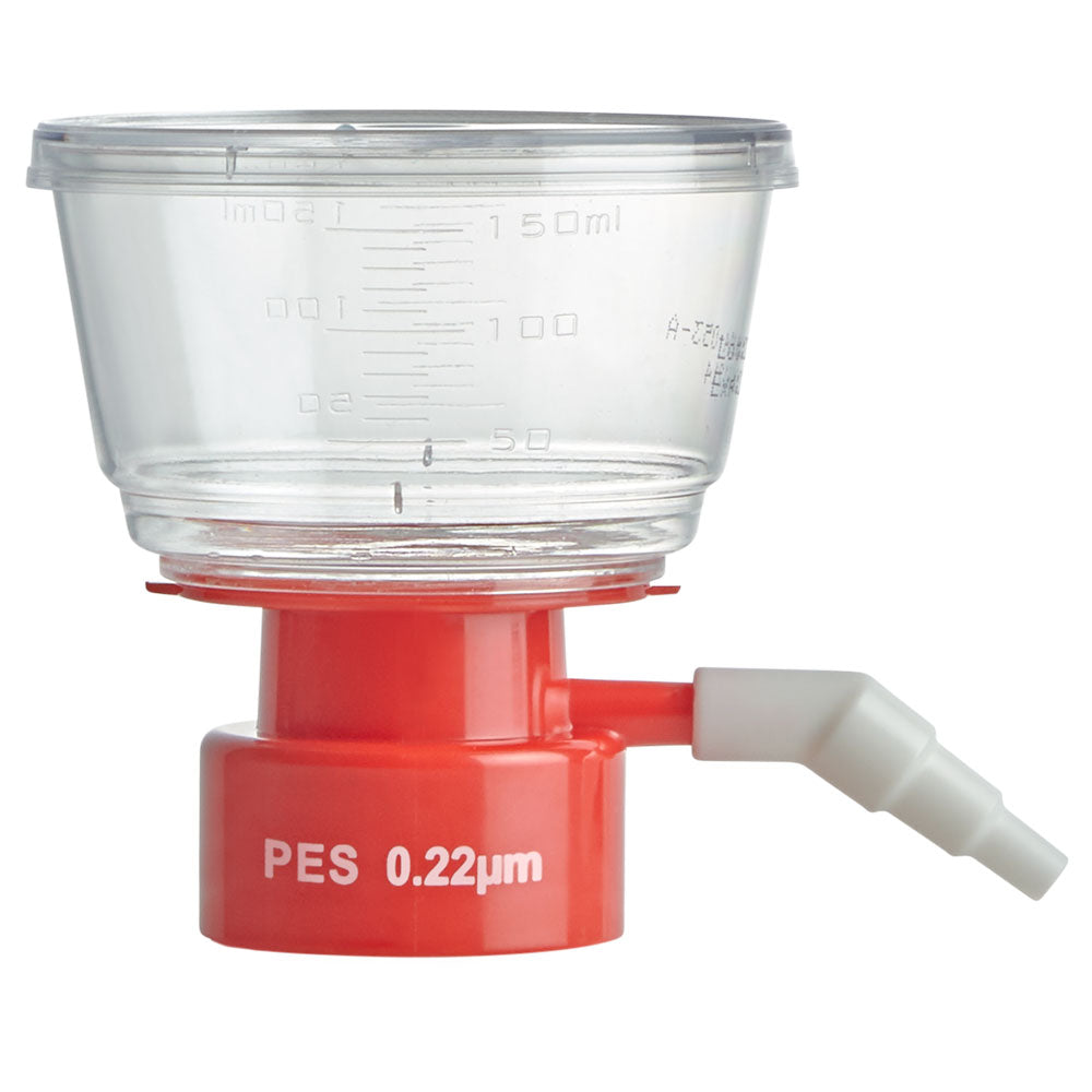 Bottle Top Filter, 150mL, PES Membrane,  0.22μm  Porosity, STERILE, Individually Wrapped