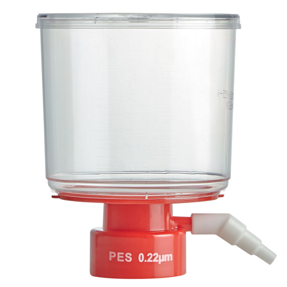 Bottle Top Filter, 500mL, PES Membrane,  0.22μm  Porosity, STERILE, Individually Wrapped