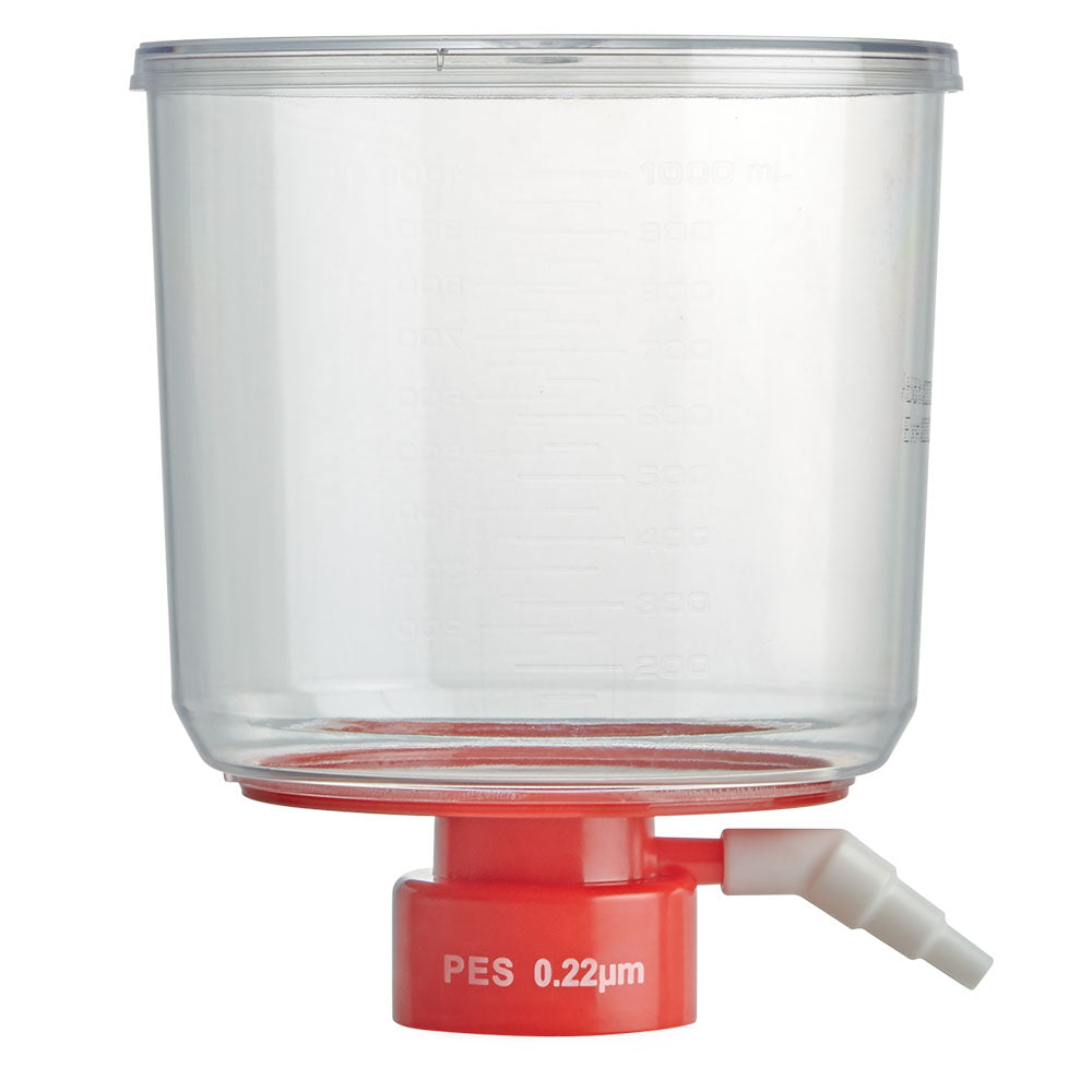 Bottle Top Filter, 1000mL, PES Membrane,  0.22μm  Porosity, STERILE, Individually Wrapped