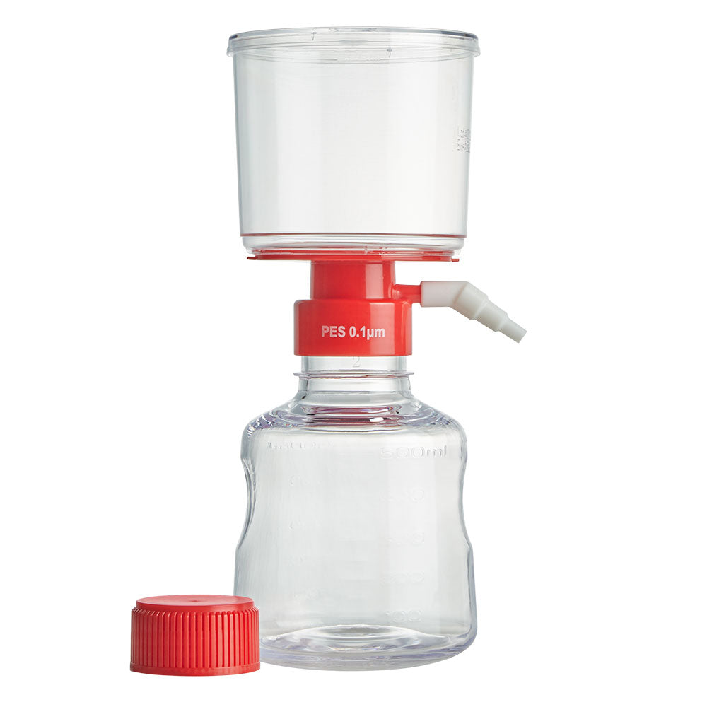 Vacuum Filter System, 500mL, PES Membrane,  0.10μm  Porosity, STERILE, Individually Wrapped