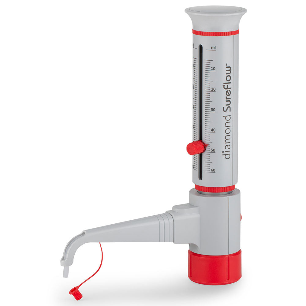 Bottle Top Dispenser, Diamond SureFlow, Standard, 5.0mL to 60.0mL, 1.0mL increments