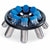8 Place Rotor, 50ml Centrifuge Tubes, 5000rpm max, Aluminum, for GCC-MP