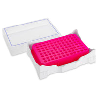 PCR Cold Work Rack, 4°C, 96 well for PCR Plates and Strips, Purple to Pink