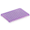 Special Order - Diamond Shell 0.2mL 96 well PCR Plate, Half skirt, Violet PC frame and PP wells
